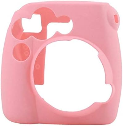 Fashionable Luminous Soft Carrying Storage Cover Skin Protective Shell Suitable for Polaroid Fujifilm Instax Mini 8/8+ - Jelly Pink