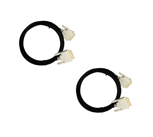 CNE414985 High Resolution Gold 15-Feet DVI to DVI Cable for Flat Panel Displays, HDTV and Plasma, 2-Pack