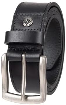 Columbia Men's Leather Belt (Black, M(Pant Size 32-24), Belt Size