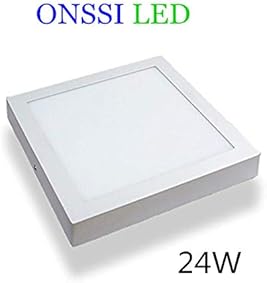 Plafón LED Cuadrado 30x30 cm, 24W Blanca Neutra 4000k-4500k Panel LED Superficie Alta Luminosidad Lámpara de Techo ONSSI LED [Clase de eficiencia energética A+]