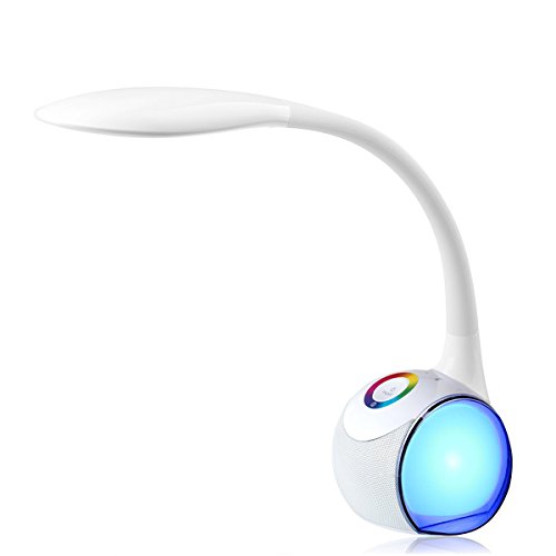 Ustellar led desk lamp with bluethooth speaker, rgb night light, …