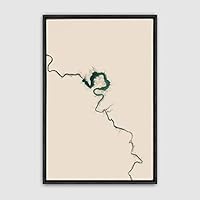 Framed Canvas Wall Art Minimalistic Painting Canvas Prints Home Artwork Decoration for Living Room,Bedroom - 16x24 inches