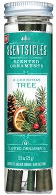 Ornaments - Scentsicles 04396-024 Paper Christmas Tree Scented Ornaments, Green