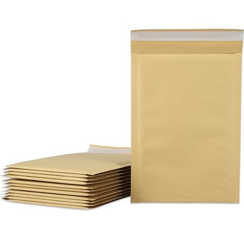 紺屋商事 クッション封筒 190x260+50mm 12枚入 DVDサイズ メルカリ梱包袋 ネコポス封筒 ゆうパケットポスト 宅配配送用 外側紙+内側エアパック