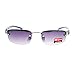 CG Eyewear Womens Narrow Rectangular Rimless Designer Fashion Sunglasses