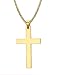 Quantum Cross Necklace, 3mm Stainless Steel Pendant Chain for Men Women