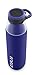 ZULU Studio Glass Water Bottle with Silicone Sleeve, Violet Ice, 26oz