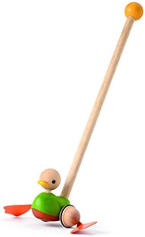 Plan Toys Push Along Duck: Amazon.sg 