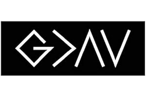 G > ^ V Vinyl Decal | White | Made in USA by Foxtail Decals | for Car Windows, Tablets, Laptops, Water Bottles, etc. | 5.5 x 1.8 inch