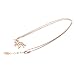 HANFLY 18k Rose Gold Plated unicorn Necklace horse Origami jewelry 16.5