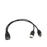 Electop USB 2.0 A Female To 2 Dual USB Male Jack Y Splitter Charger Cable