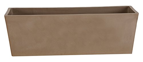 Arcadia Garden Products PSW U45TP Simplicity Window Box, 17.5" x 7" x 6", Taupe