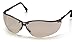 Pyramex V2-Metal Safety Eyewear, Indoor/Outdoor Mirror Lens With Gun Metal Frame