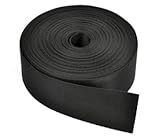 RETON 10 Yards Black Nylon Heavy Polypro Webbing Strap (1 1/2 Inches)