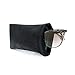 MyEyeglassCase Soft Sunglasses Case Squeeze Top | Extra Large Eyeglass case with Cloth | Microfiber Tie dye Print Glasses Holder Pouch| Passport Holder Pouch | Earbud and Phone Charger (CT8 TD Black)