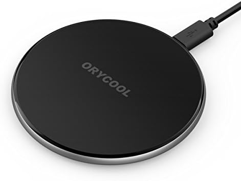 ORYCOOL Wireless Charger [Ultra Slim] 7.5W Fast Wireless Charging Pad Stand for iPhone X,iPhone 8/8 Plus,Samsung Galaxy S9/S9 Plus/S8/S8 Plus/S7/S7 Edge/Note 8/Note 5&Qi Enabled Device[No AC Adapter]