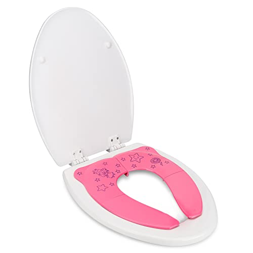 Cadily Princess Foldable Potty Training Seat. Travel Potty Seat for Toddlers. Portable Potty