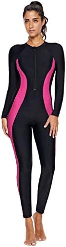 ♛TIANMI Surfing Suit for Women， Full Body Wetsuit Swimming Diving Snorkeling Surfing Scuba Suit Jumpsuit