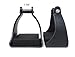 AJ Tack Wholesale Endurance Trail Stirrups Horse Trail Riding Light Weight Polymar Cushioned Foot Pad 1.875 Inch Neckthumb 2