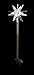 Solaration 1021 Solar Sparkling Star MOTION Light Garden Stake with 18 LEDs Chase Light