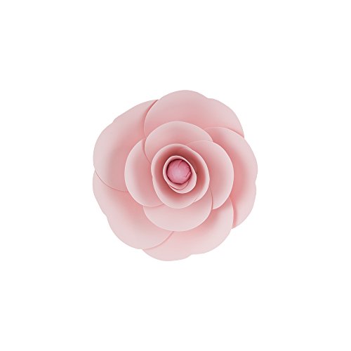 Mega Crafts 8'' Handmade Paper Flower in Pink | For Home Dcor, Wedding Bouquets & Receptions, Event Flower Planning, Table Centerpieces, Backdrop Wall Decoration, Garlands & Parties
