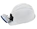 Light-up Hard Hat Including Miner, Railroader, Builder and Spelunker Helmet Labels (White)