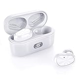TWS Bluetooth 5.0 Wireless Earbuds Headset SZSAGO W9 True Wireless Earphones for iPhone/Samsung IPX7 Waterproof Smart Bluetooth Headphones Headsets with Patented Intelligent Charging case (White)