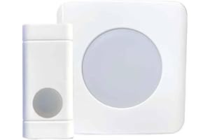 SAFEGUARD SUPPLY Security2020 WC180 Wireless Door Chime with Flashing Strobe Light