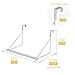 MaidMAX Metal Over The Door Closet Rods, Over Door Clothes Organizer Hanger Rack for Clothing or Towel, White