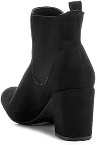 bota cano curto zatz salto grosso feminina