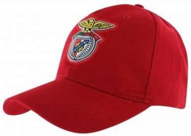 SL Benfica Official Soccer Crest Baseball Cap (100% Cotton & Adjustable)