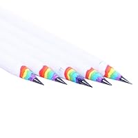 YunZyun Wood Rainbow Colored Pencils （1pcs）,Black and White Wood Rainbow Pencils ，School Office Stationery for Beginners, Adults, Students Art Drawing, Coloring, Sketching (White)