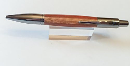 Wood Ballpoint Click Pen in Silver Chrome Finish