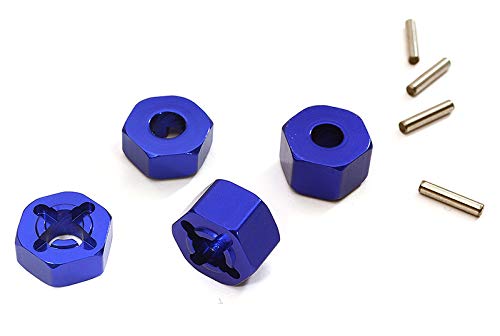 Integy RC Model Hop-ups T8065BLUE Wheel Hub (4) for Traxxas 1/10 Electric Rustler & Slash 2WD