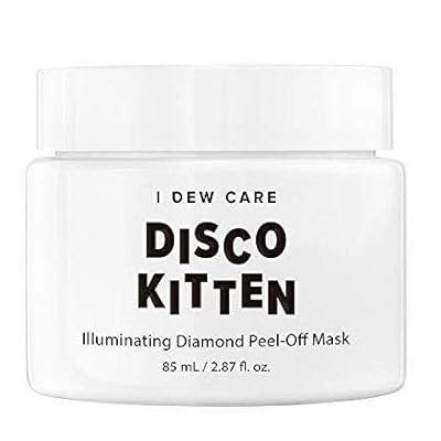 I DEW CARE Disco Kitten Illuminating Diamond Peel-Off Mask - Korean Face Masks To Use As Pore Minimizer, Hydrating Face Mask, Face Mask Set, All You Need For Your Skin Care, Metallic Mask,Chrome Mask