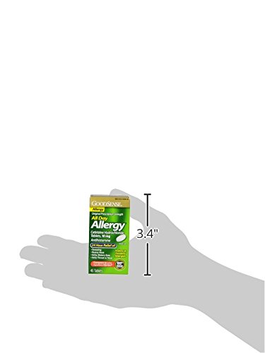 GOODSENSE ALL DAY ALLERGY, CETIRIZINE HYDROCHLORIDE TABLETS, 10 MG, ANTIHISTAMINE, 45 COUNT