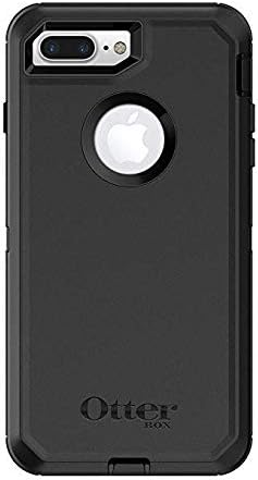 OtterBox Defender iPhone 8 Plus Case &Tempered Glass Screen Protector & Belt Clip fits OtterBox Cover (Black)