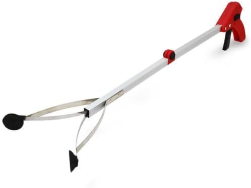 Household Mall Foldable Pick Up Reaching Claw - Long Arm Gripper - Grabber - Helping Hand Tool - Lightweight (Red) by HOUSEHOLD MALL