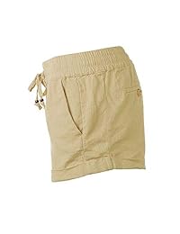 Dream Supply pantalones cortos de verano con cintura elástica y cordón para dama