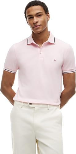 Polo de Temporada Ajustado para Hombre, MW0MW39993 S/S, Color Rosa, Talla M