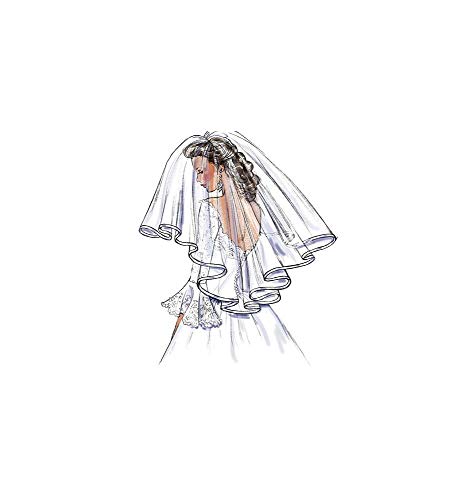BUTTERICK PATTERNS B4487 Bridal Veils, One Size Only