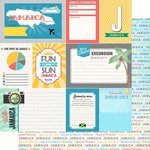Jamaica Tropical Travel Journal 12" x 12" Double-Sided Scrapbook Paper - 1 Sheet (37047)