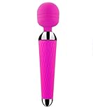 KOUDOU Rechargeable 10 Speeds Waterproof Cordless Therapeutic Wand Massager (pink)