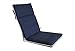 BOSSIMA Indoor Outdoor High Back Chair Cushions Replacement Patio Chair Seat Cushions Set of 2 Navy Blue