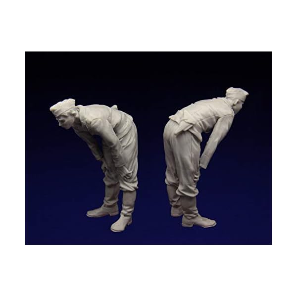 XINGCHANG Harzfiguren im Maßstab 1:35 Modellbausatz Panzer Crew, Kursk 1943 1 Figuren GK165 Unmontiert unbemalt – Bild 5