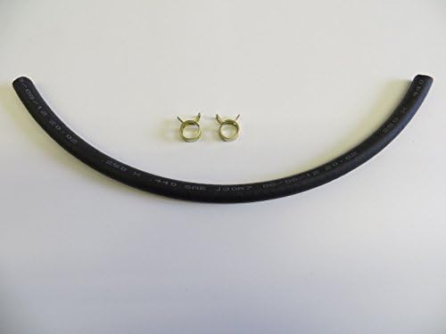 Lawnmower Fuel Line Hose Pipe 12" (30cm) 2 Clamps, Quantum, Hayter Harrier 41,48,56 Briggs & Stratton Fuel Hose