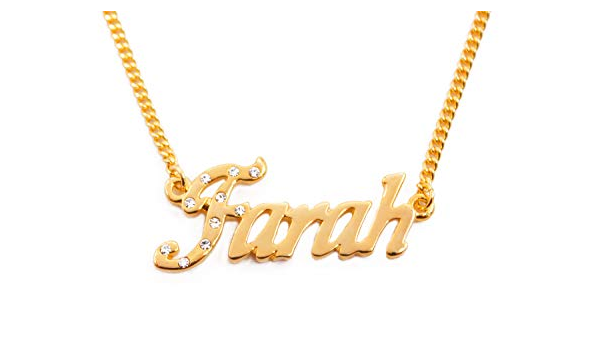 Farah Personalized Name Necklace 18K 