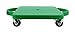 Get Out! Plastic Scooter Board in Green, Wide Handles, 12” x 12” Inches – Gym Class Manual Scooter Board for Kids