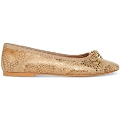 Steve Madden Blossoms Gold Snake Slip On Pointed
