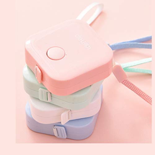 Scettar 4 Pack Soft Tape Measure, 4 Colors,60 inch,1.5m, Push Button Tape, Body Measuring Soft Retractable for Sewing Double-Sided Tailor Cloth Ruler, for People Who are on Diet